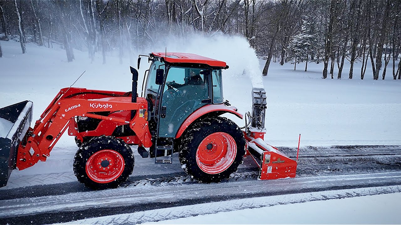 Massive Snowblower Needs A Massive Tractor