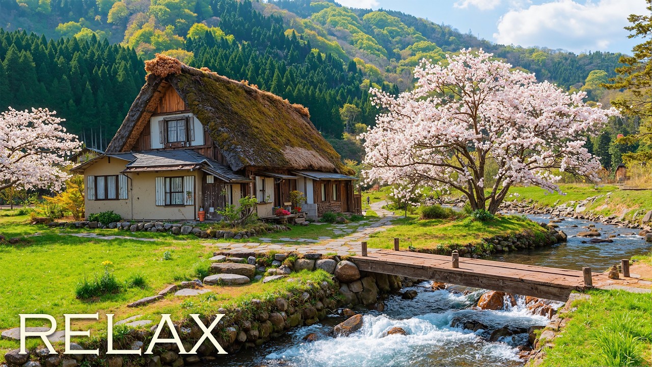 Relaxing 4K Music 🌿 Soft Piano & Nature Sounds | Peaceful Background Ambience