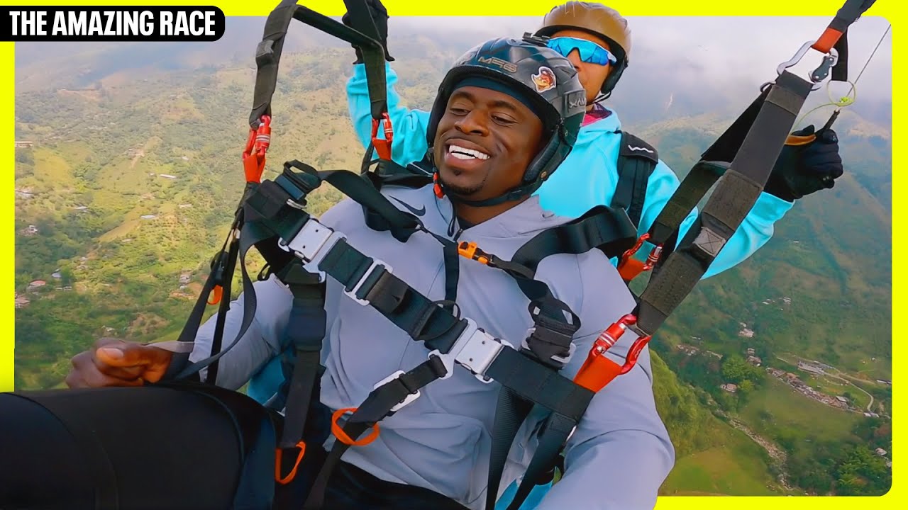 Paragliding In The Skies Over Columbia | The Amazing Race S36E4