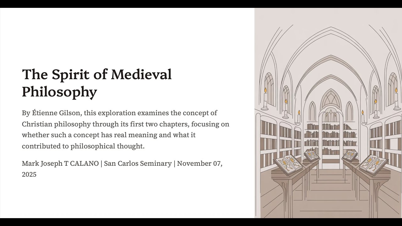 The Birth of Christian Philosophy | From E. Gilson's The Spirit of Medieval Philosophy, ch. 1 & 2