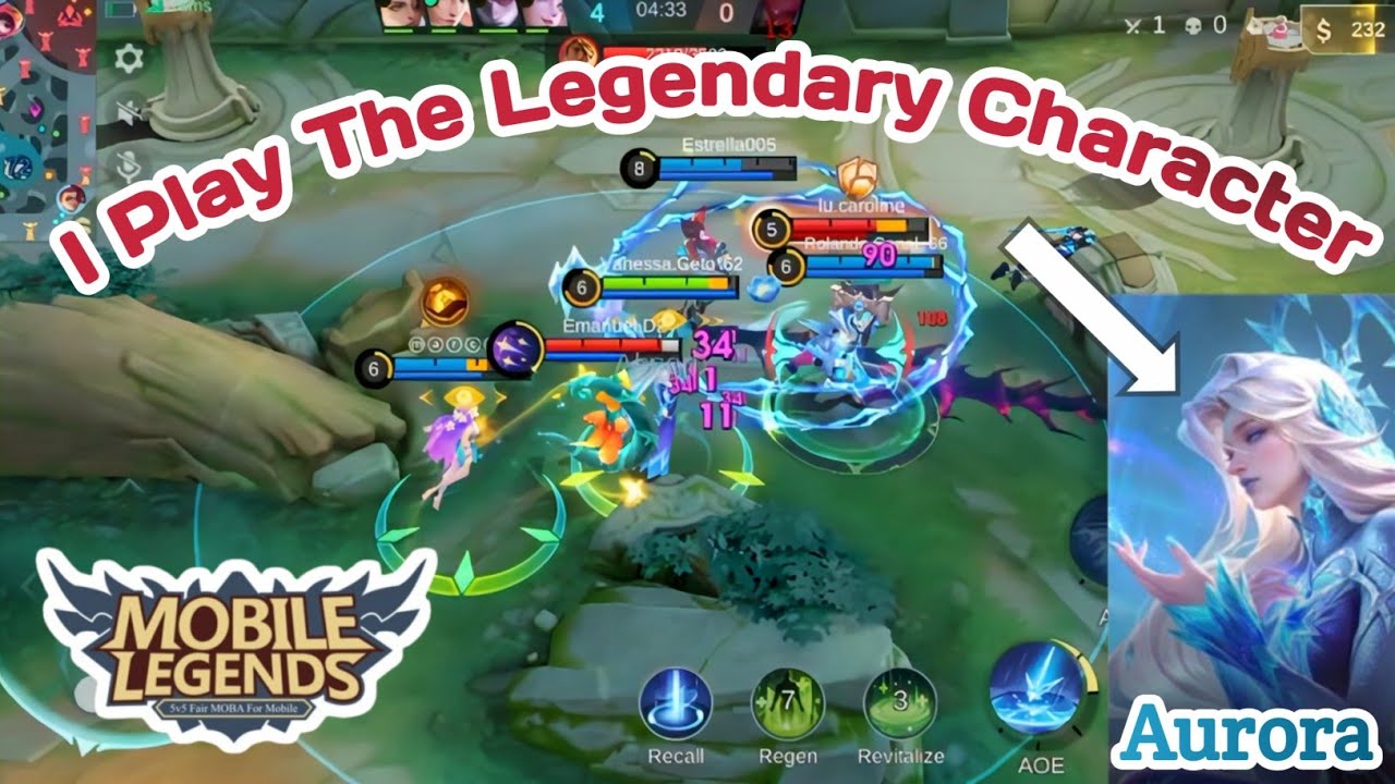 I Play The Legendary Character Aurora In Ranked Match🎃💥Moba Legends Gameplay #mobalegends5v5 #mllb 