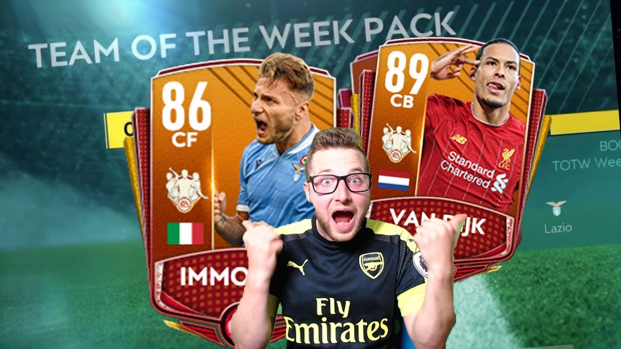 The Best TOTW Pack Opening Ever in FIFA Mobile 20! 2 Elites in 1 Pack VVD Pull!