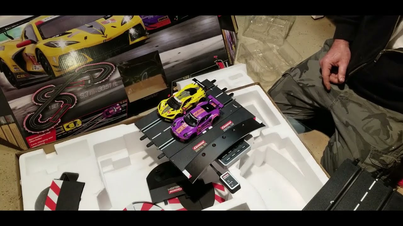 Carrera Born to Perform 1/24 scale slot car set unboxing