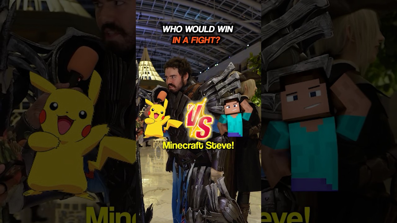 KTO WYGRAŁBY W WALCE?! #cosplay #minecraft #gamingmemes #gamingmem