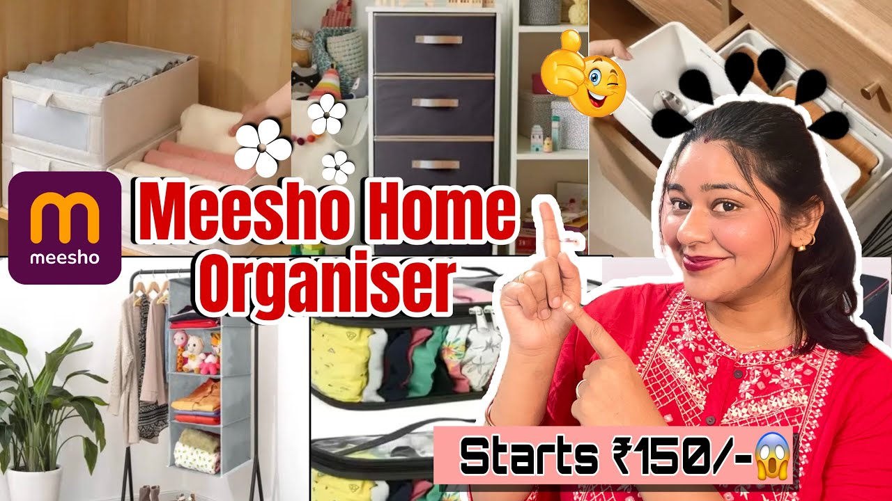 Meesho Home Organiser 😀/Wardrobe Organiser/Storage Box ,Drawer / Meesho Affordable Home Organiser 