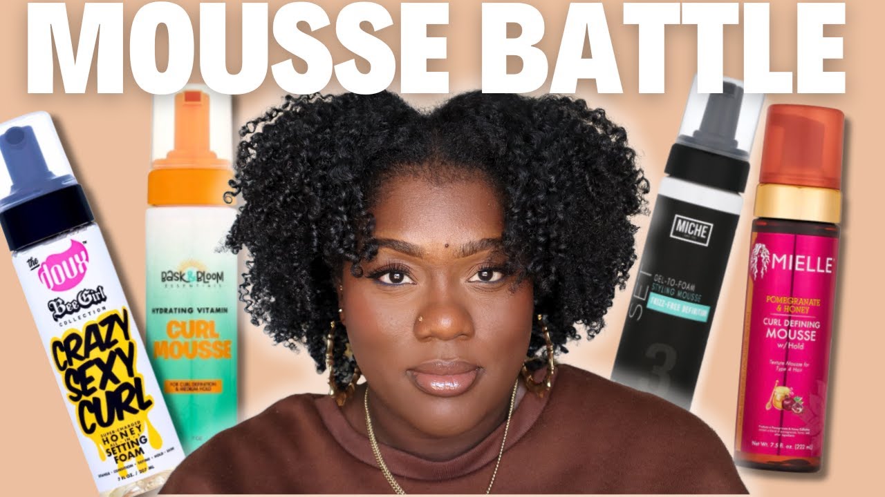 I Tested 4 Black-Owned Mousses on My Natural Hair! Which One Wins? 🤯
