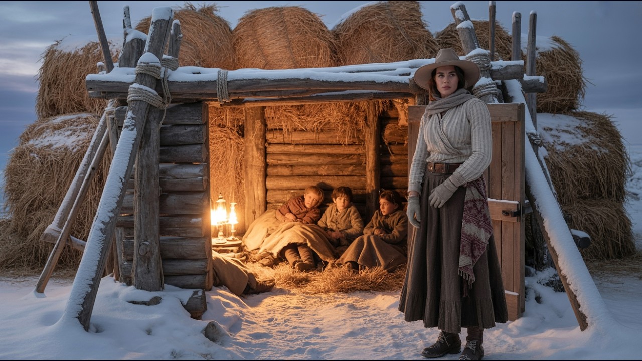 Neighbors Mocked the Widow’s Hay “Fortress” — Until Her Children Slept Warm All Winter