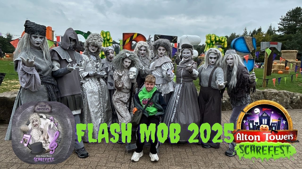 FULL Alton Ancestors Flash Mob 2025  | Spooky Dance Show at Alton Towers!