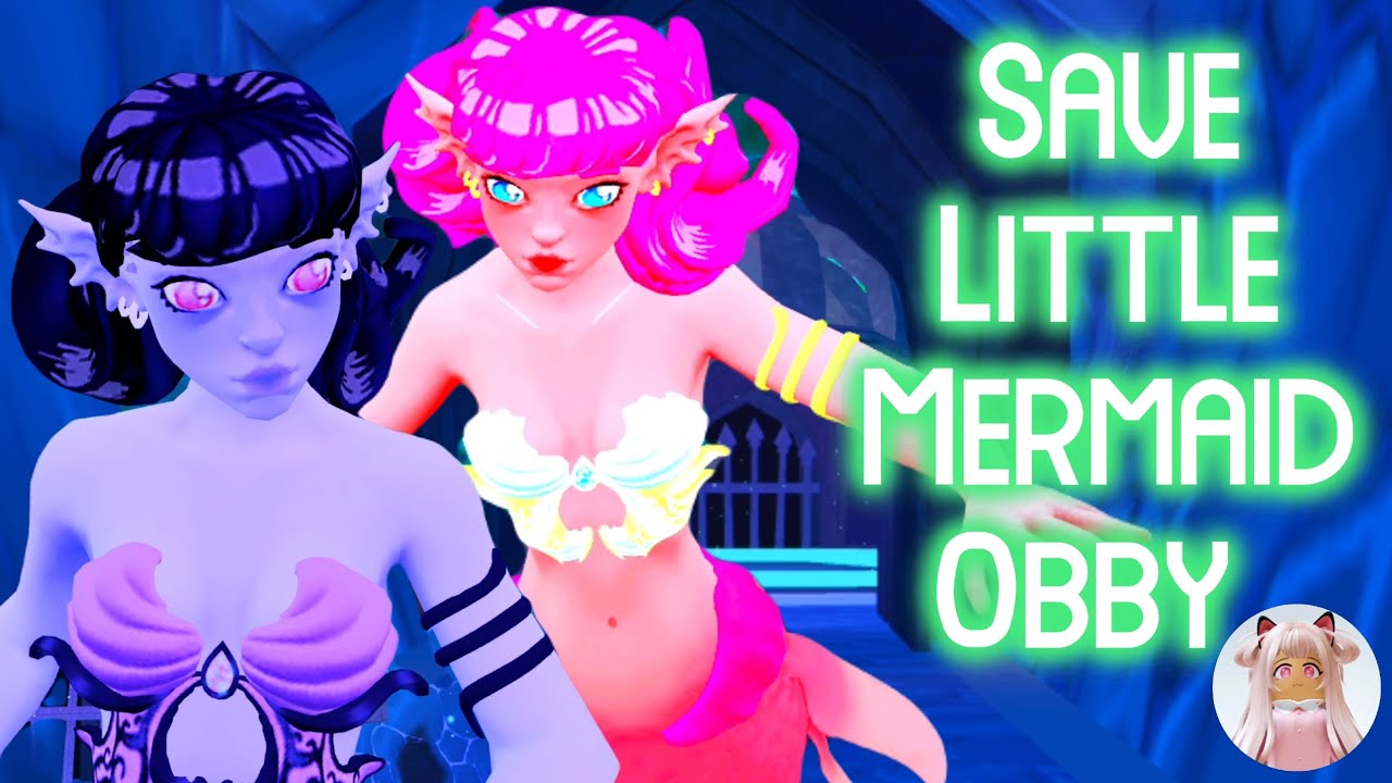 SAVE LITTLE MERMAID! (Obby) Easy Mode Roblox Gameplay Walkthrough No Death [4K]
