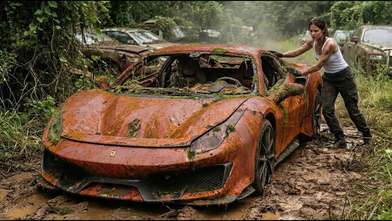 FULLY Restoration of Abandoned Ferrari 488 Pista 2019 | Satisfying 4K POV ASMR