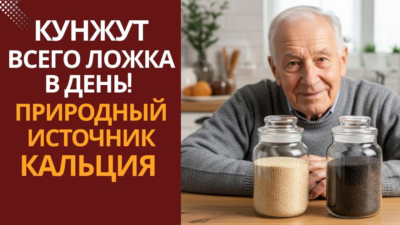 Как Есть Кунжут, Чтобы Кальций Усваивался и Кости Были Крепкими.. ЛОЖКА В ДЕНЬ — И КОСТИ КРЕПЧЕ !