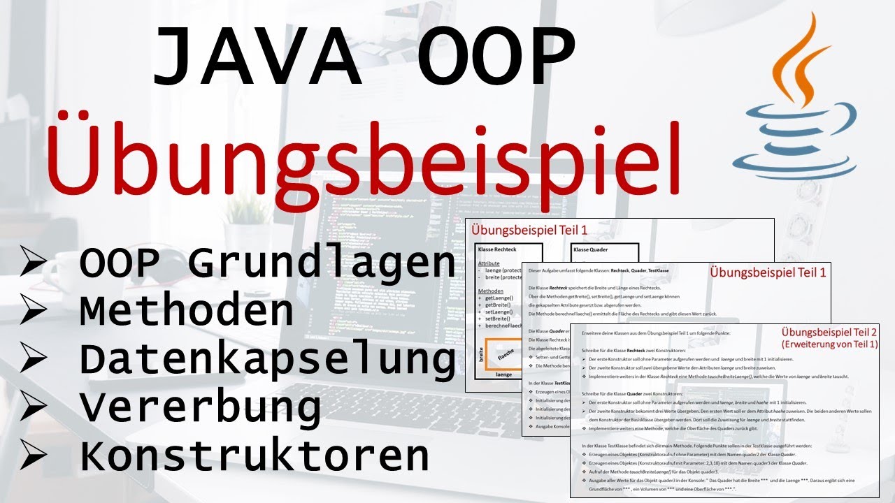 JAVA OOP Übungsbeispiel [Part 1-6 JAVA OOP Tutorial]