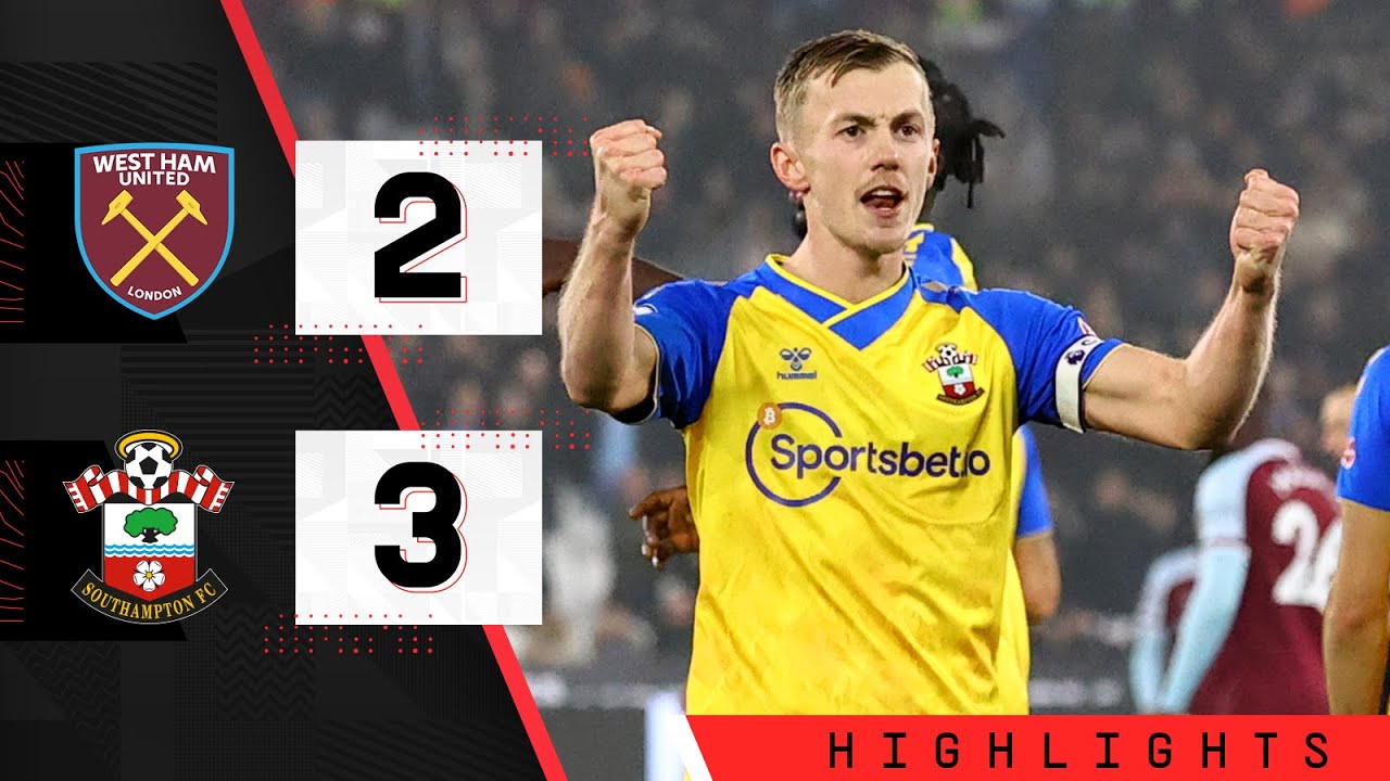 90-SECOND HIGHLIGHTS: West Ham 2-3 Southampton | Premier League