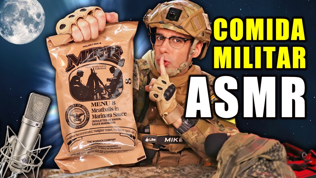 Hago ASMR Probando COMIDA MILITAR y Termina Mal