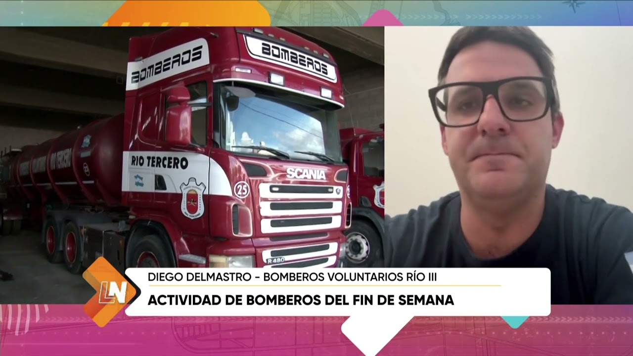 Actividad de Bomberos el fin de semana, Diego Delmastro