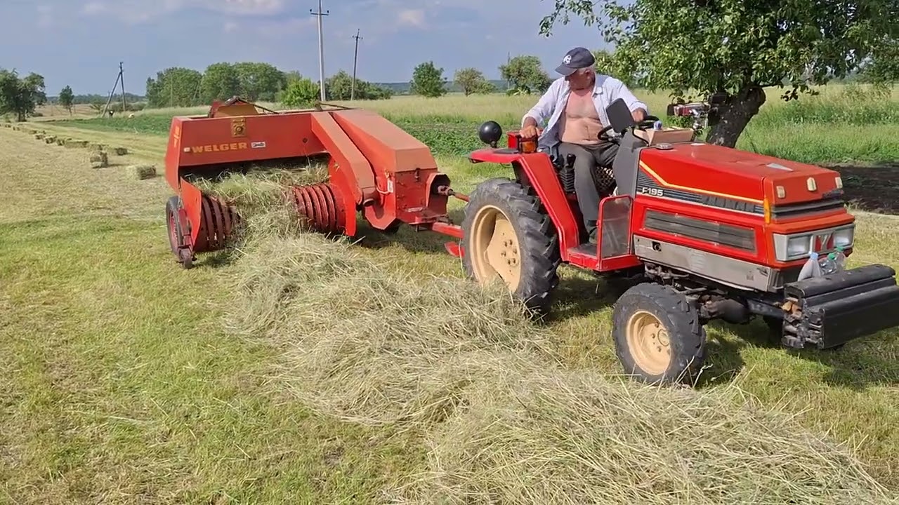 Заготівля сіна 2025 Yanmar f195 та Welger AP41