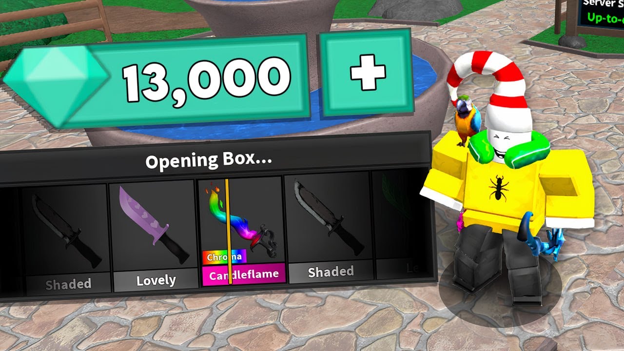 I UNBOXED 13,000 GEMS in Roblox Murder Mystery 2..
