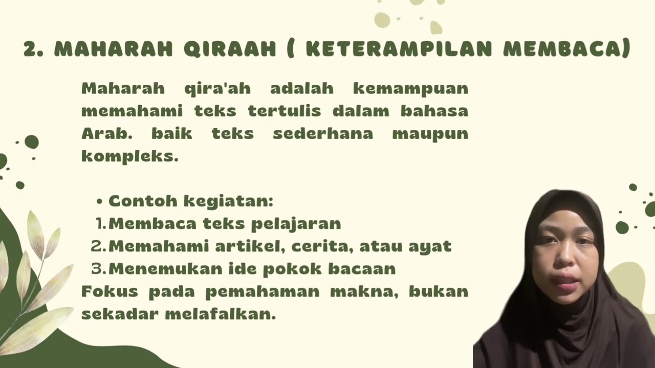 4 Maharah ( keterampilan) Bahasa arab 