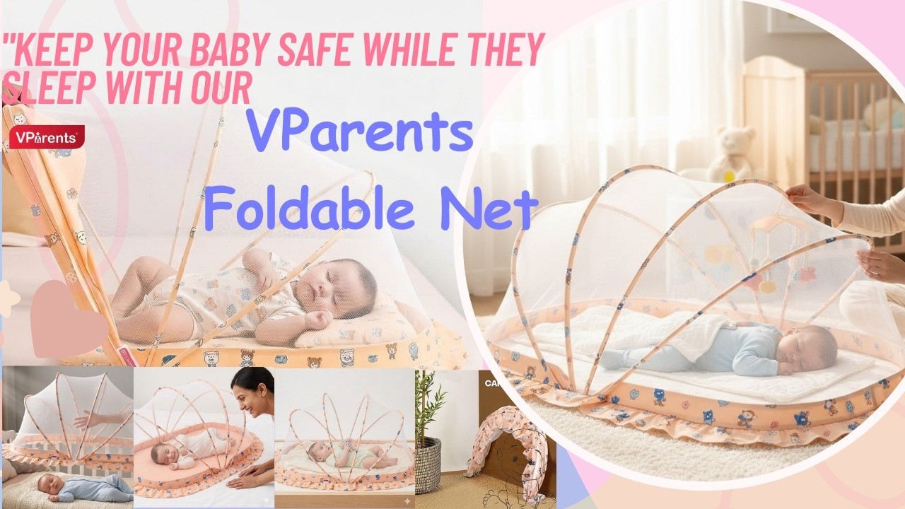 VParents Foldable Baby Mosquito Net, Bottomless Net for Infants
