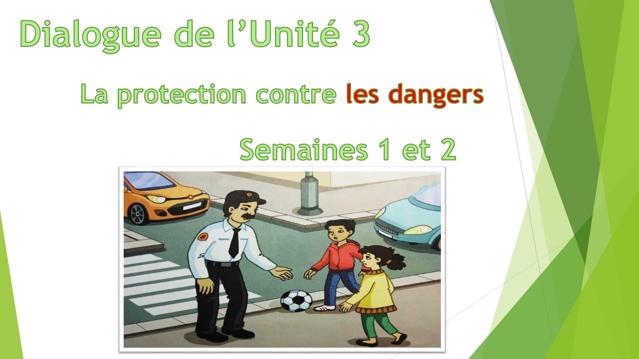 unité 3 la protection contre les dangers activité orale1 attention Aux danger/3AEP Mes apprentissage