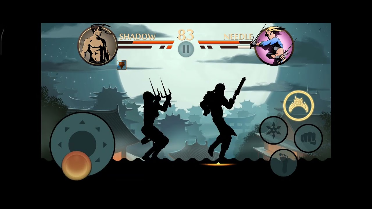 Lynx and bodyguards defeating in Shadow Fight 2 