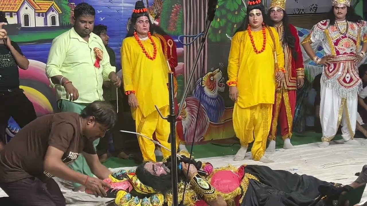 रावण वध  ।। विभीषण  राज तिलक राम विजय Ramleela nagina #ram 
