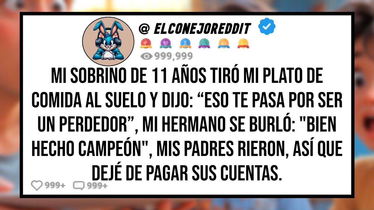 Mi SOBRINO de 11 Años Tiró mi Plato de Comida al Suelo y Dijo: 