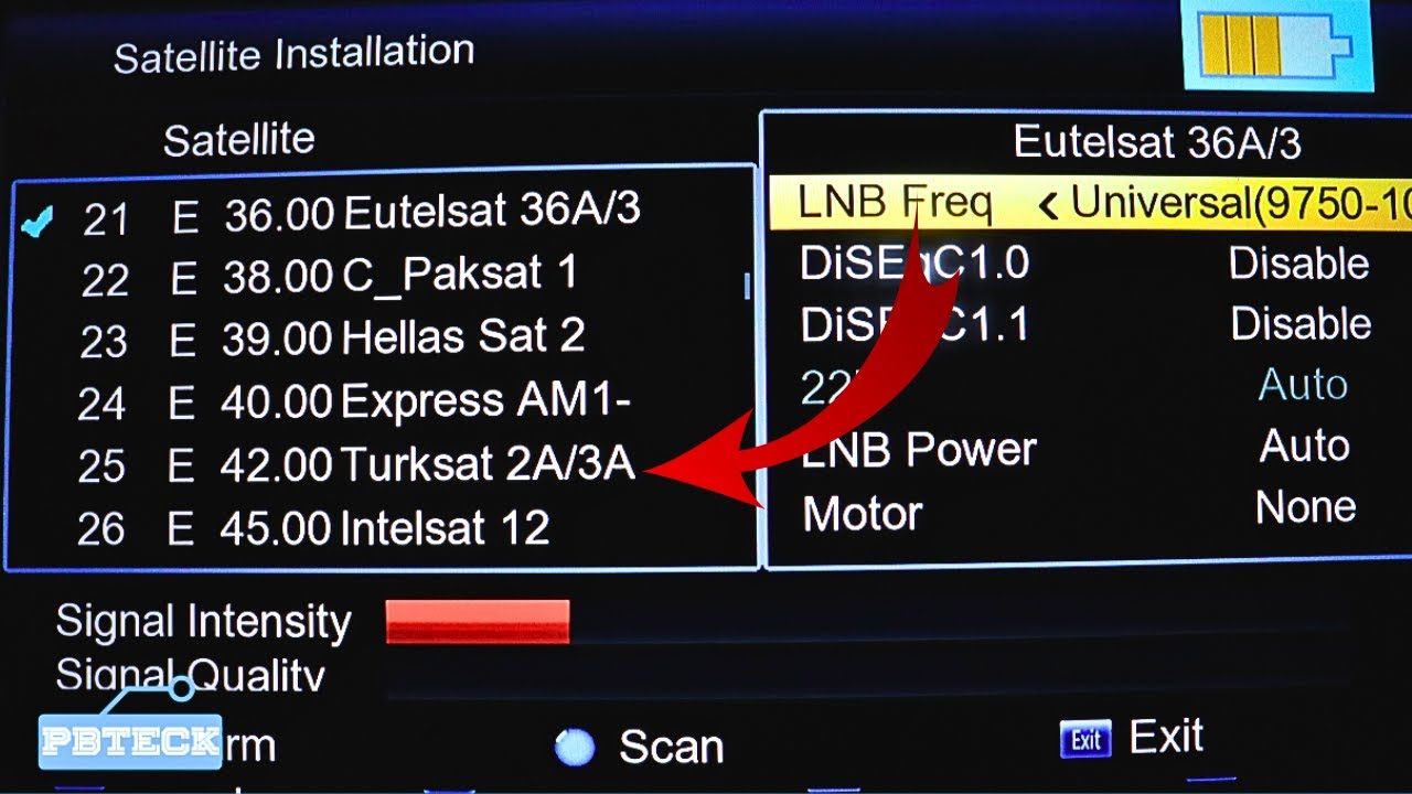 💎 𝐍𝐢𝐠𝐂𝐨𝐦𝐒𝐚𝐭 𝟏𝐑 𝟒𝟐.𝟓°𝐄𝐚𝐬𝐭  | Full Scan | Ku Band | Qsat Decoder  Connected To Hisense Smart Tv