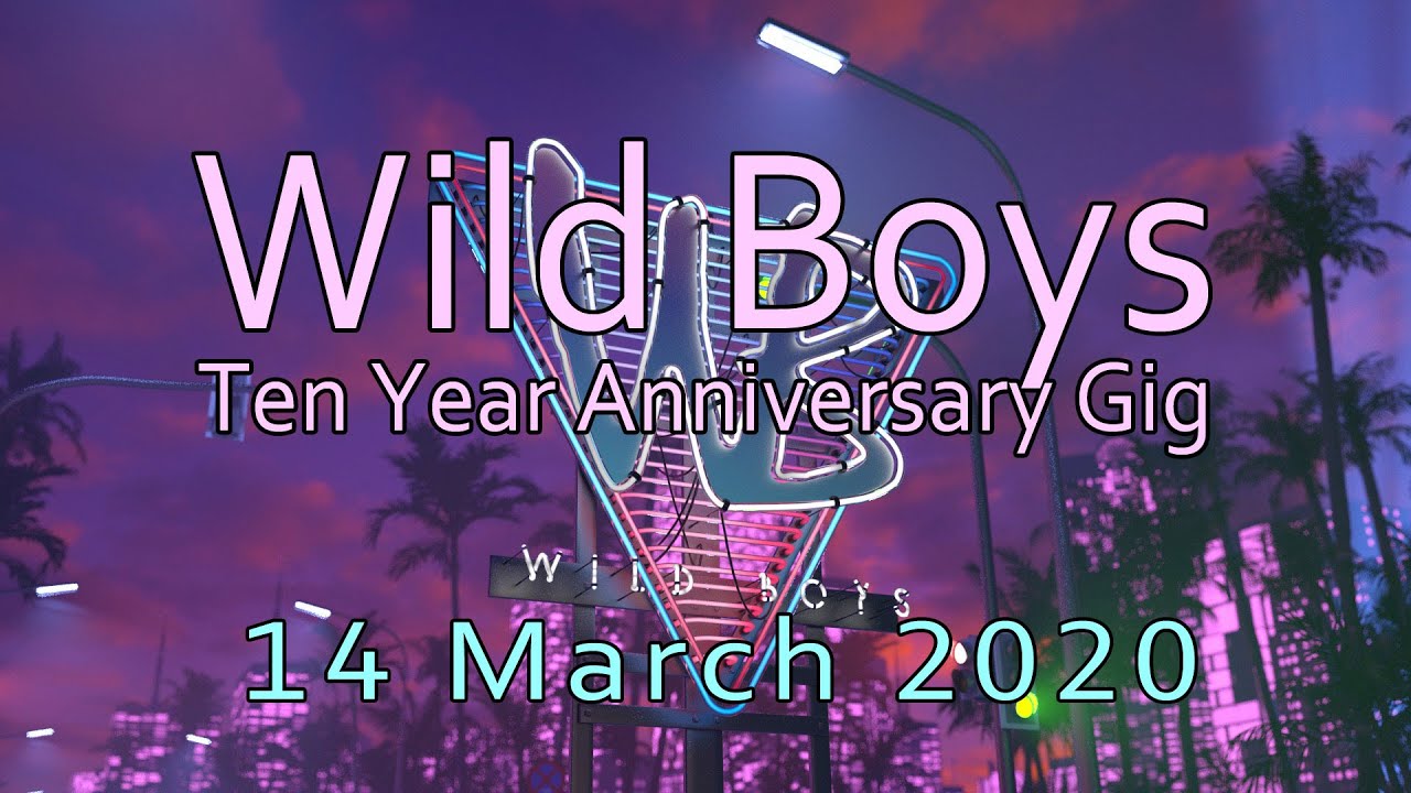 WildBoys Ten Year Anniversary Gig 14 March 2020