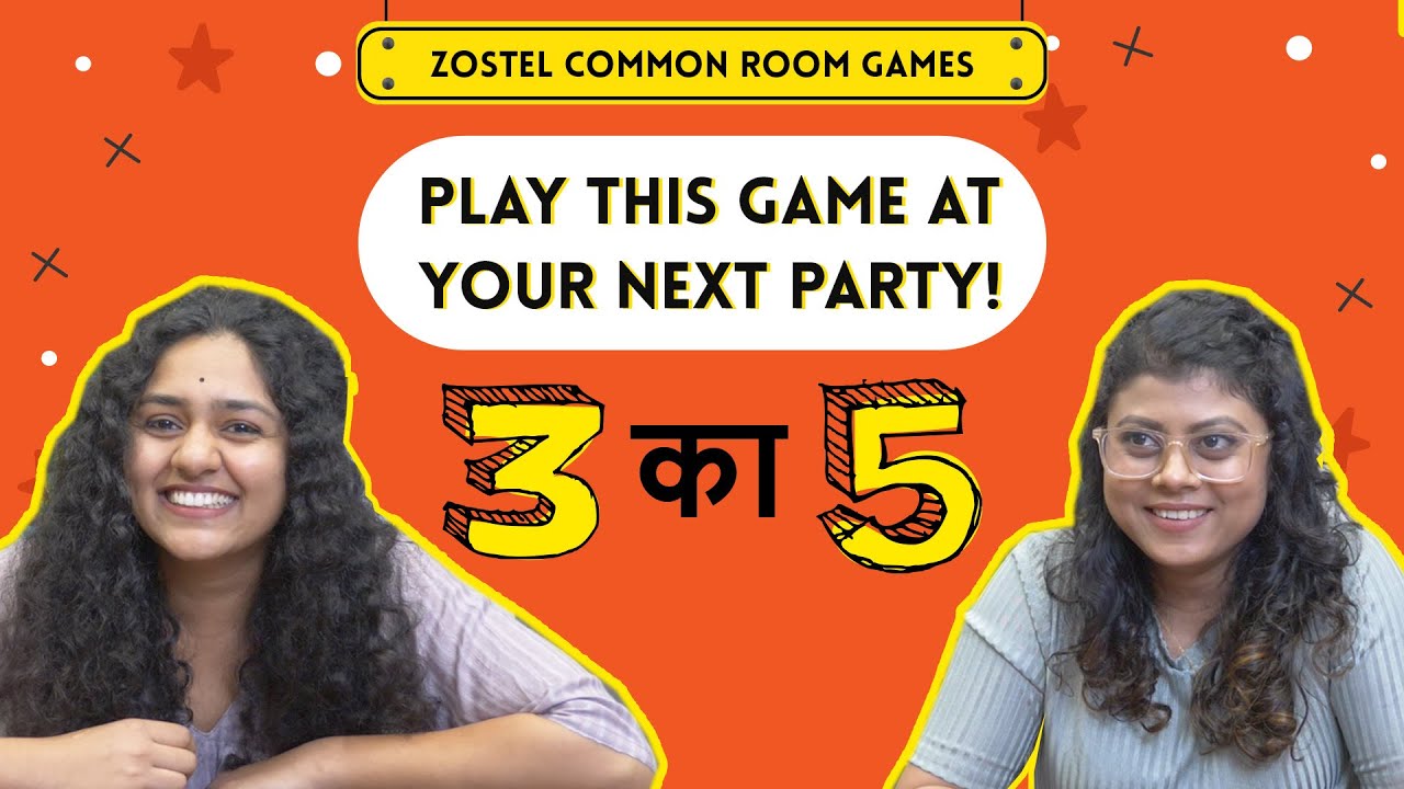 Easy & Fun Party Game For Groups | 3 Ka 5 | Zostel Common Room Games