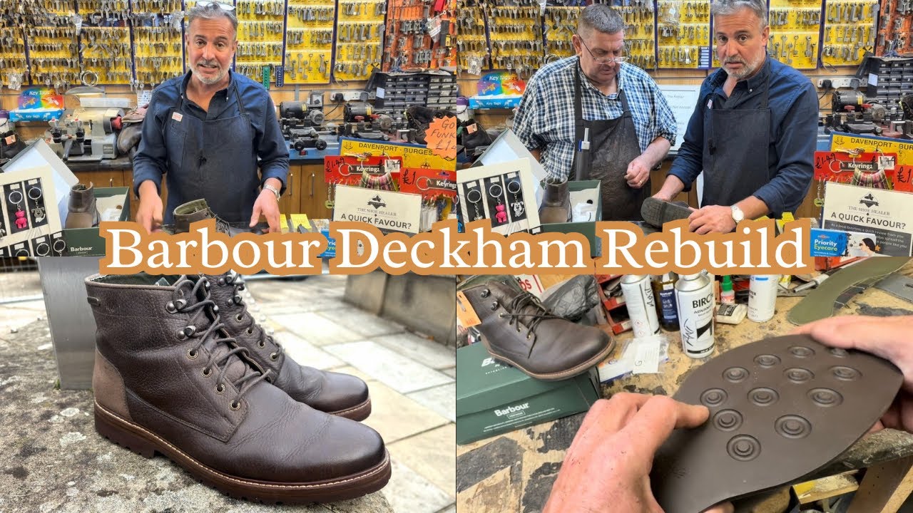 Создадим монстра? Переделка ботинок Barbour Deckham | Ремонт ботинок Vibram