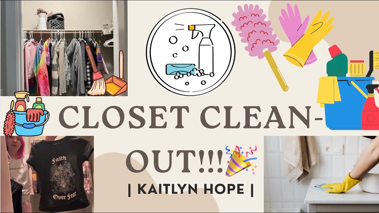 🎀Cleaning Out My Closet + Moving Into My New Room!!!💕🧼