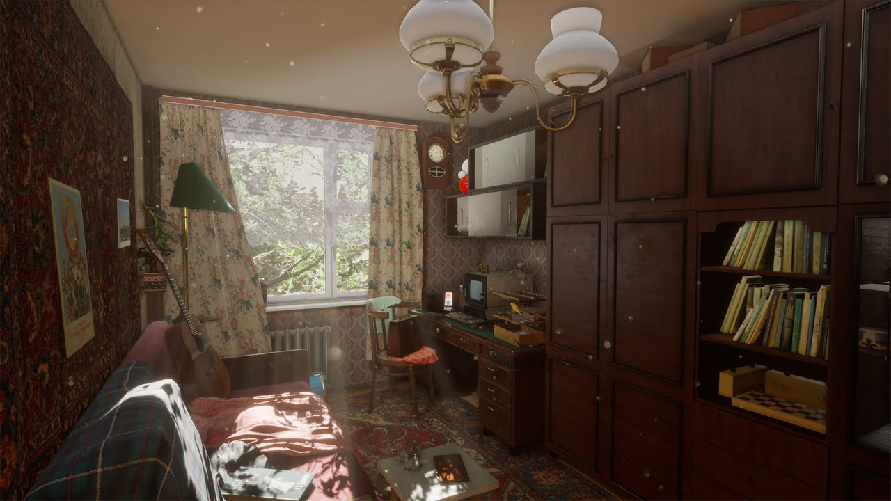 Soviet room of the late 1970s (Unreal Engine 4)