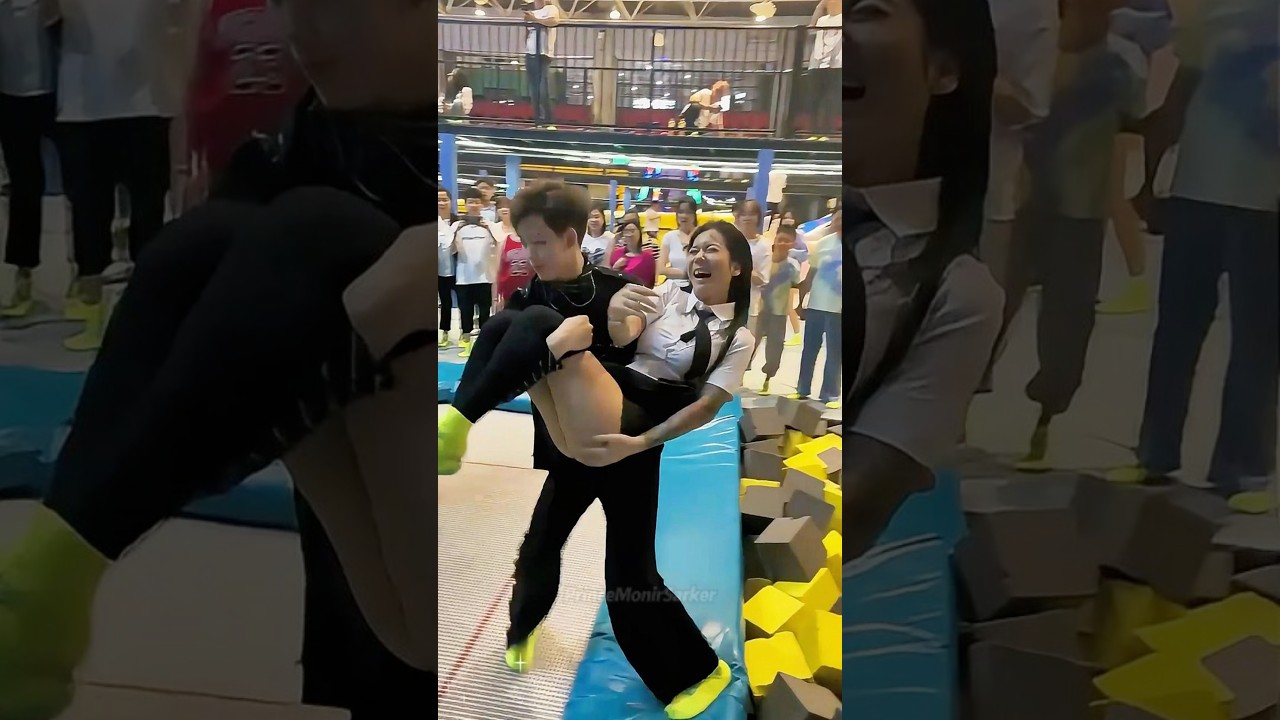 Ranking the best trampoline park moments.#trampoline#funny#play#playground#happy