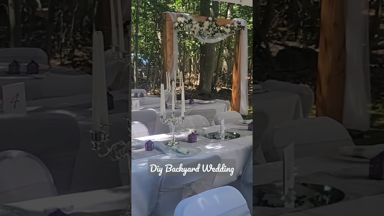 DIY Backyard Wedding Decor