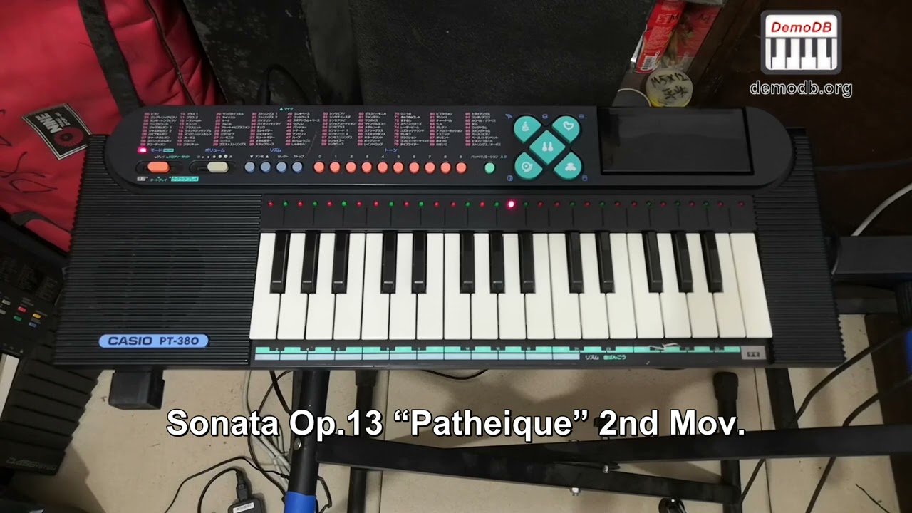 Casio PT-380 Built-in ROM Demo Songs