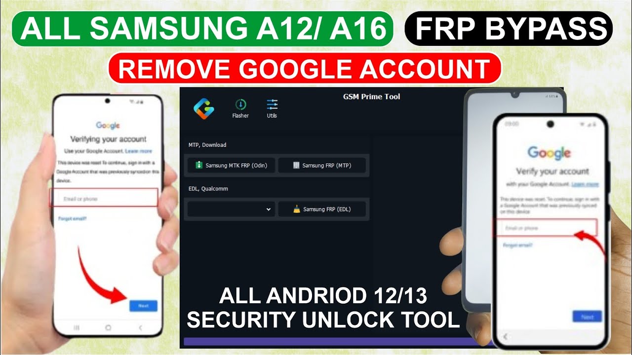 All Samsung A12/16  FRP Bypass Google Account Unlock|| Samsung FRP Free Tool 100% Tested🔥