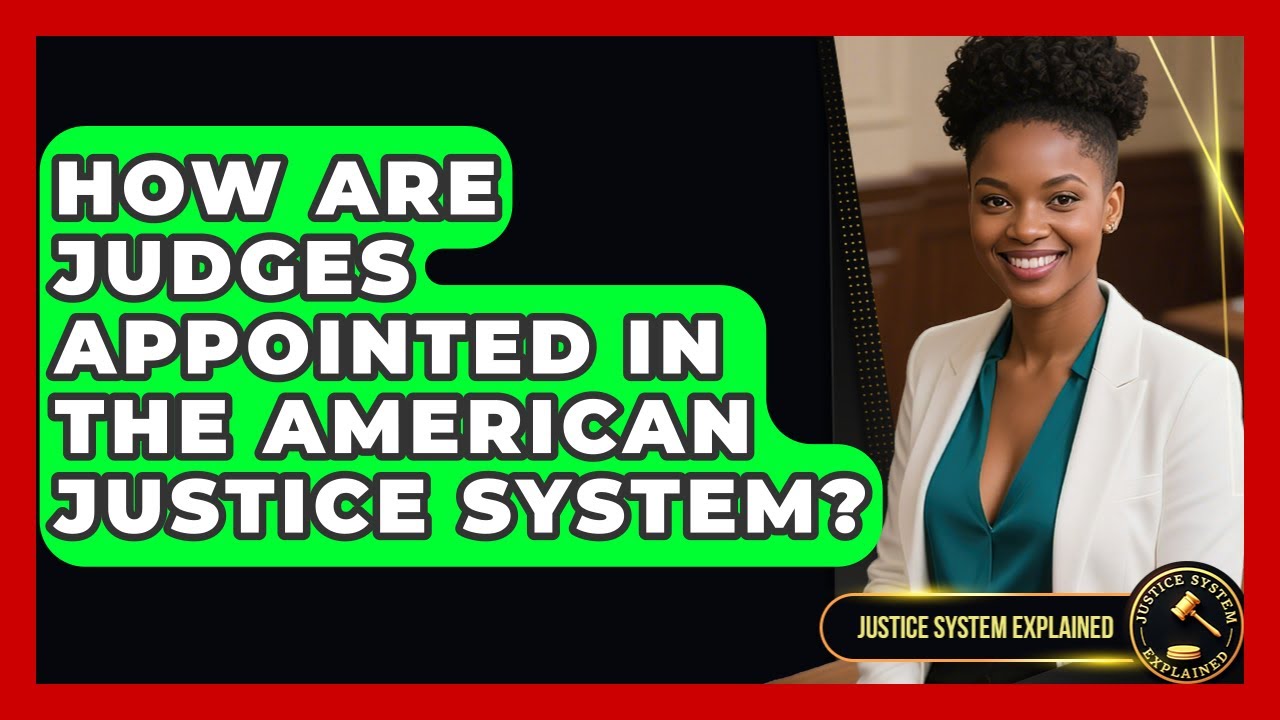 How Are Judges Appointed in the American Justice System? - Justice System Explained