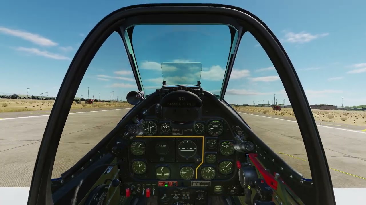DCS Virtual Incirlik RIAT in cockpit P-51D Arrival