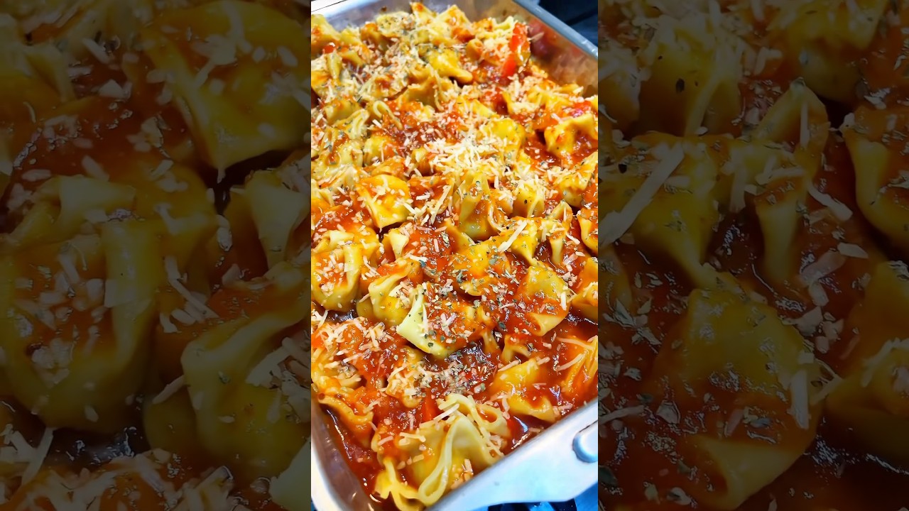 &ldquo;Fagottini de queijo com molho caseiro 🍝&rdquo;
