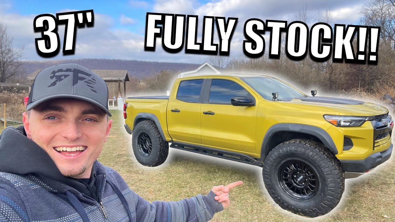 STOCK Colorado ZR2 FITS 37's!! *NO LIFT KIT OR CUTTING*