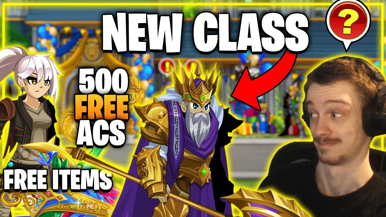 500 Free Acs! Farm the New Class Now! New Drops! AQWorlds
