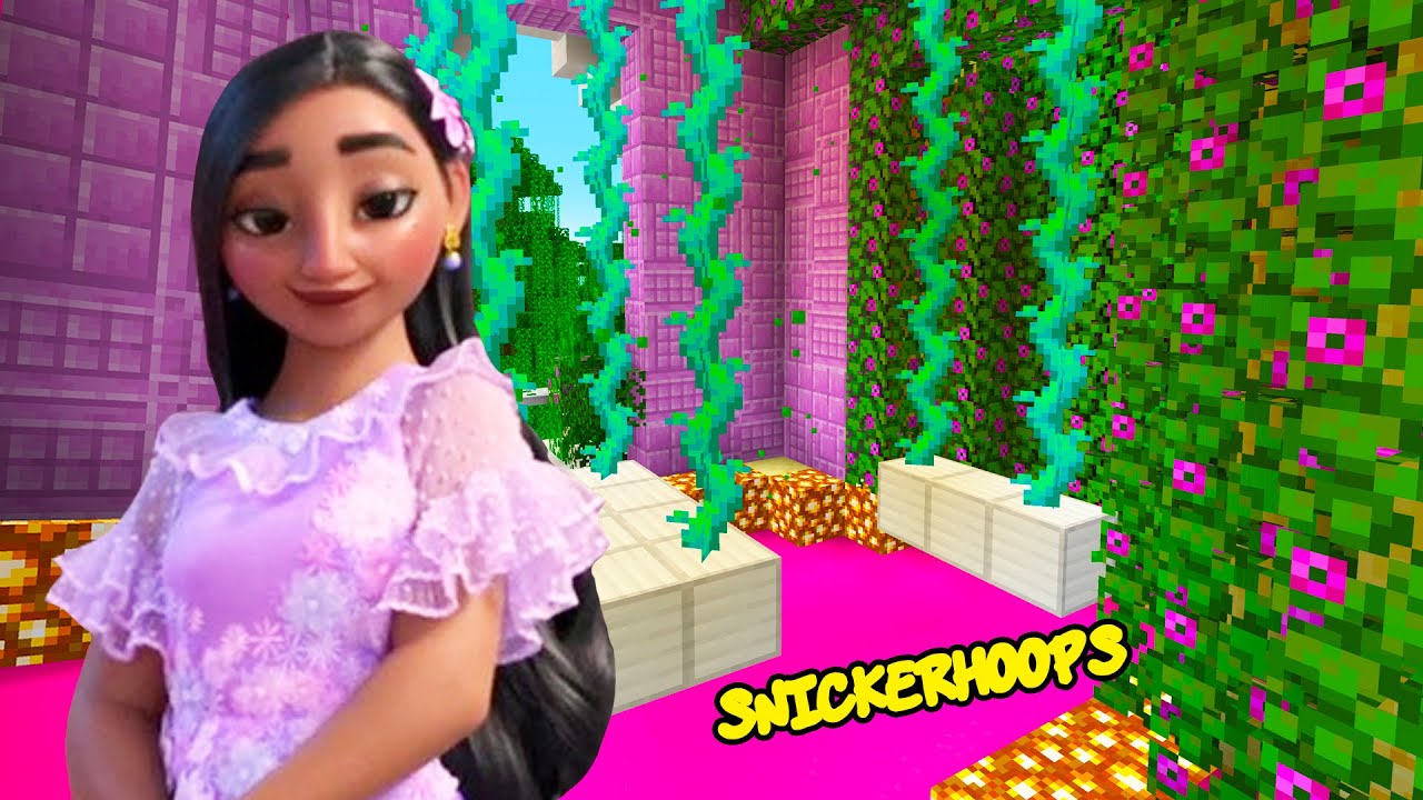 Snickerhoops Designs a Room for ISABELA from ENCANTO | Minecraft Games to Play | Sparklies Gaming
