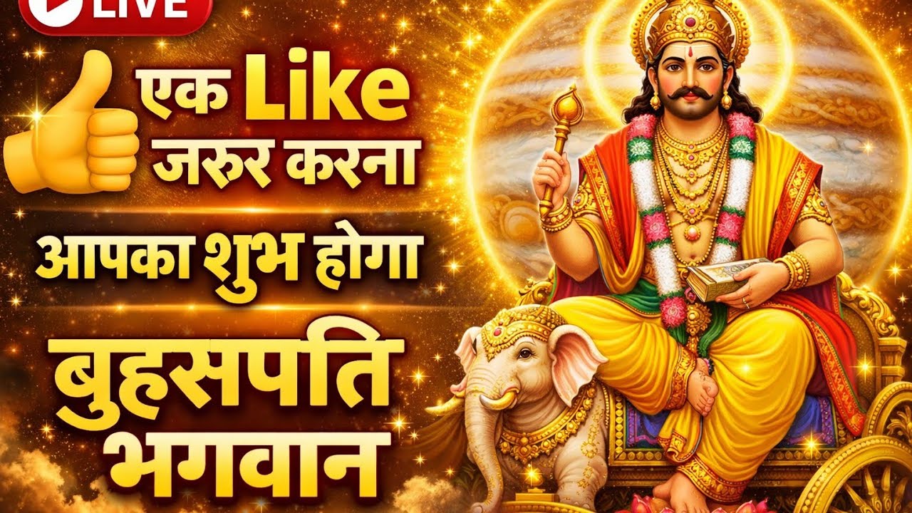 Namasteindia  is liveएक लाइक जरूर करे आपका दिन शुभ रहेगा ll बृहस्पति भगवान आपका दिन शुभ करे