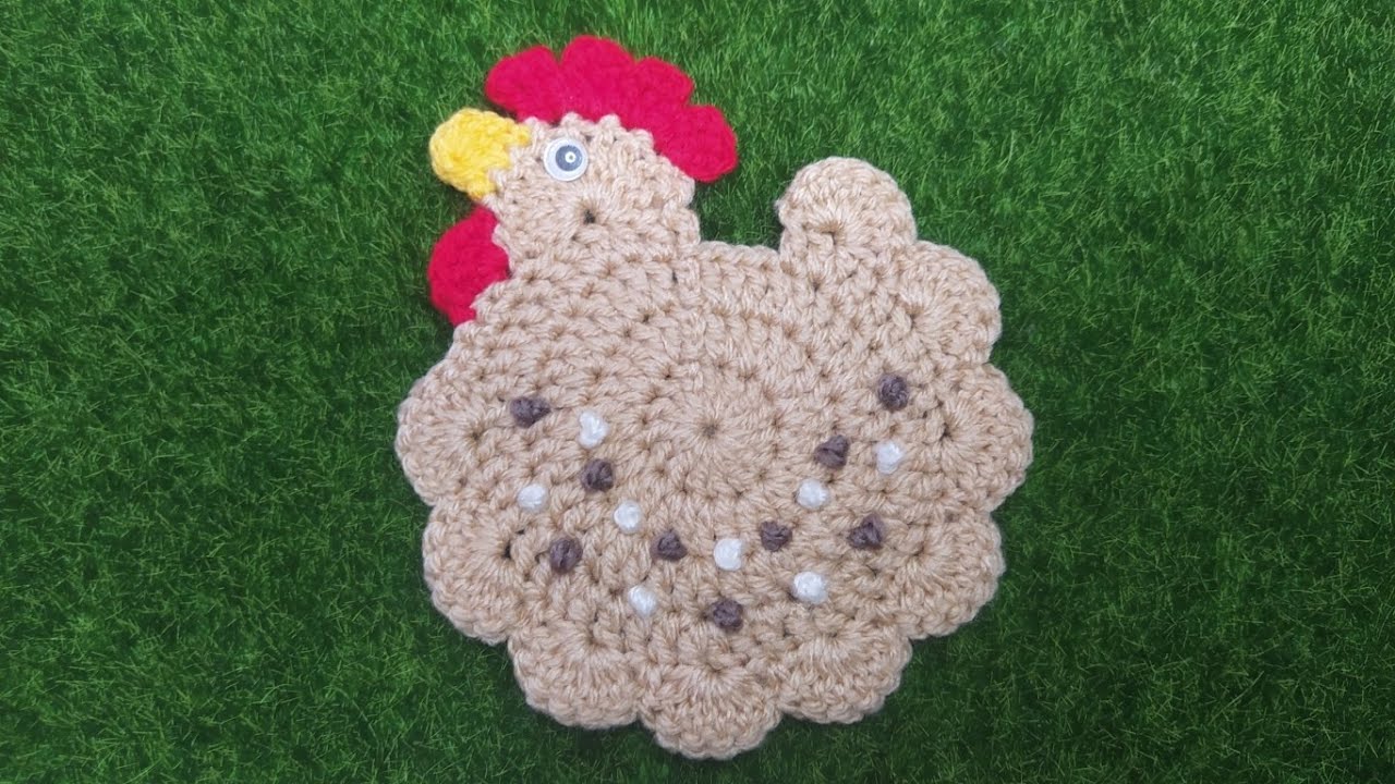Presina Gallina Sottobicchiere Uncinetto Tutorial 🐓🦋🌼