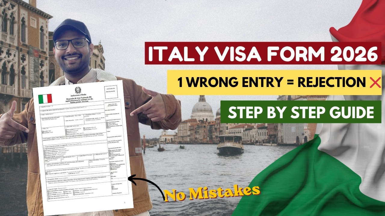 Italy Study Visa Form Filling 2026 | Step-by-Step Guide + PDF Editing Tutorial
