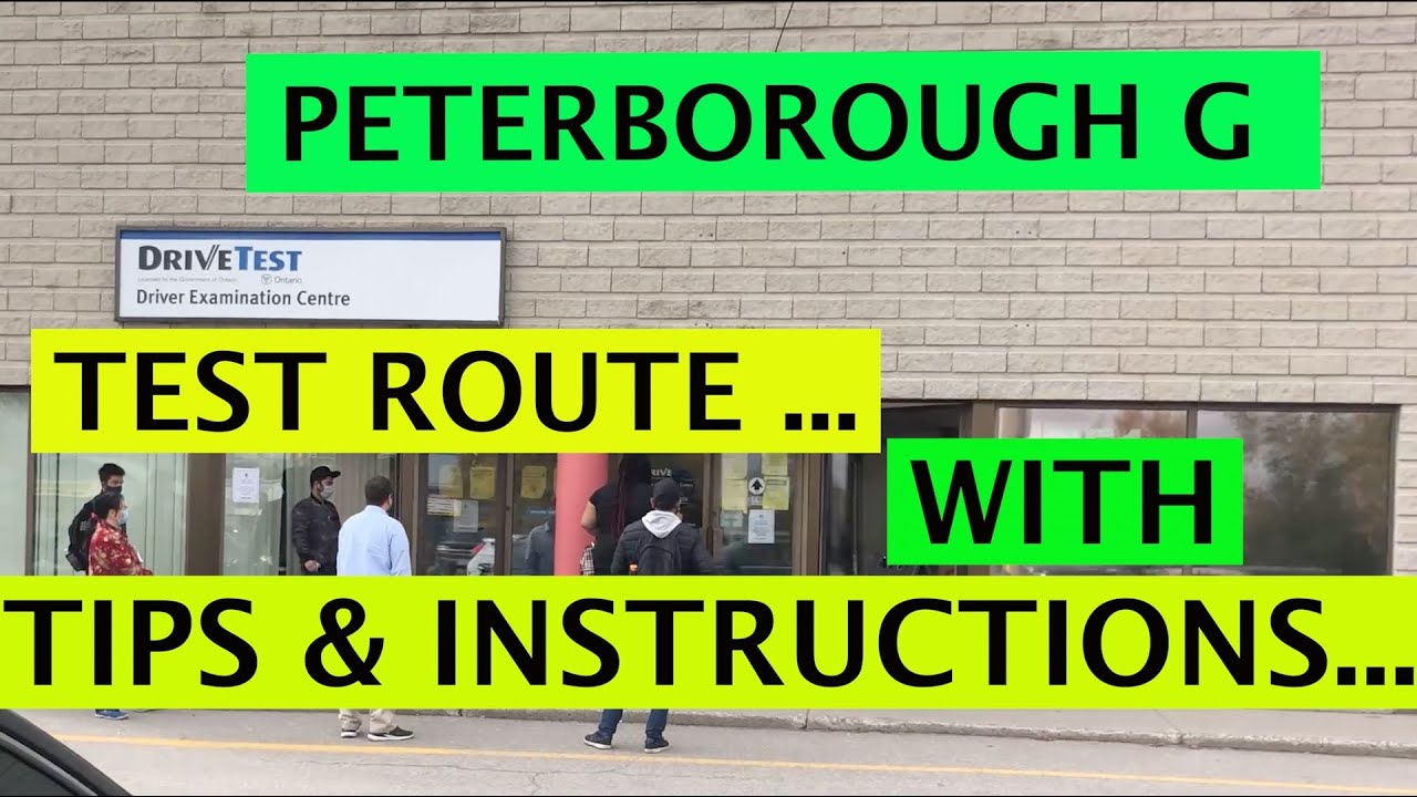 Peterborough G Test Route #PeterboroughGTestRoute #Toronto #Ontario #New #PassYourGOnce