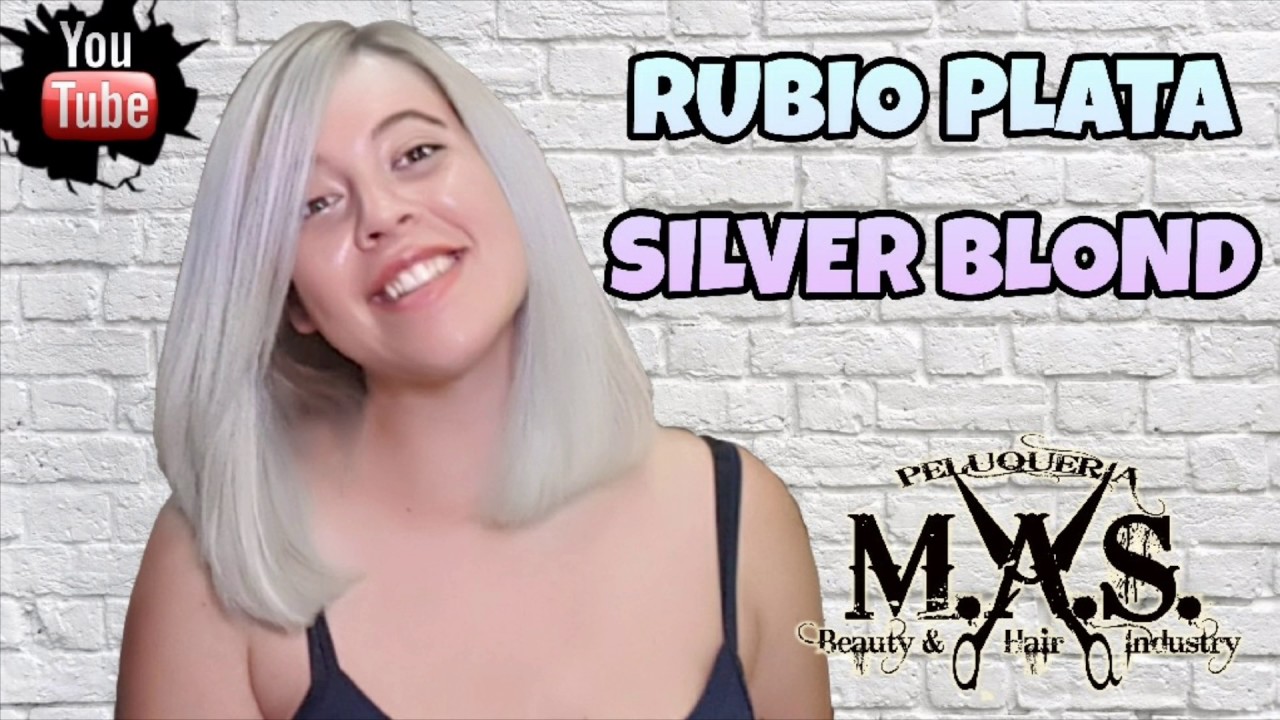 Cabello Rubio Plata  Platino o Platinado.Silver Blond Hair Tutorial