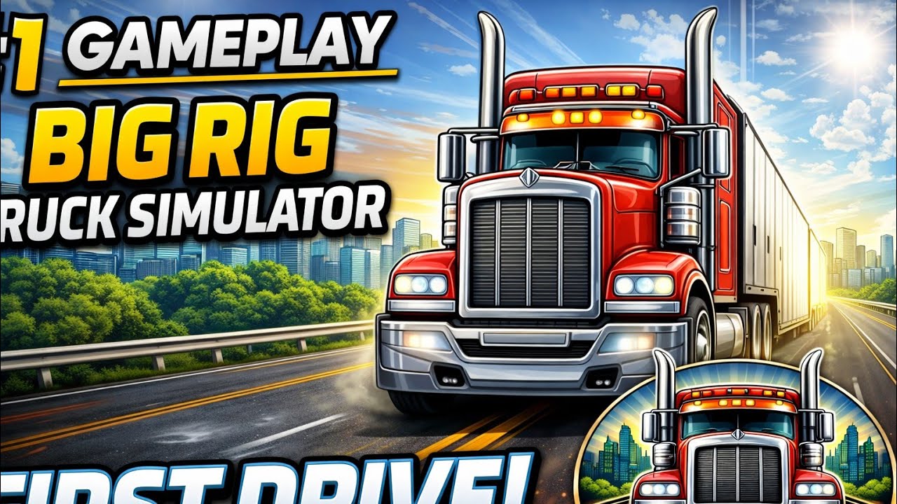 Big Rig Truck Simulator – First Gameplay 🚛💨 | New Truck Driver | TrucKerXdriVe