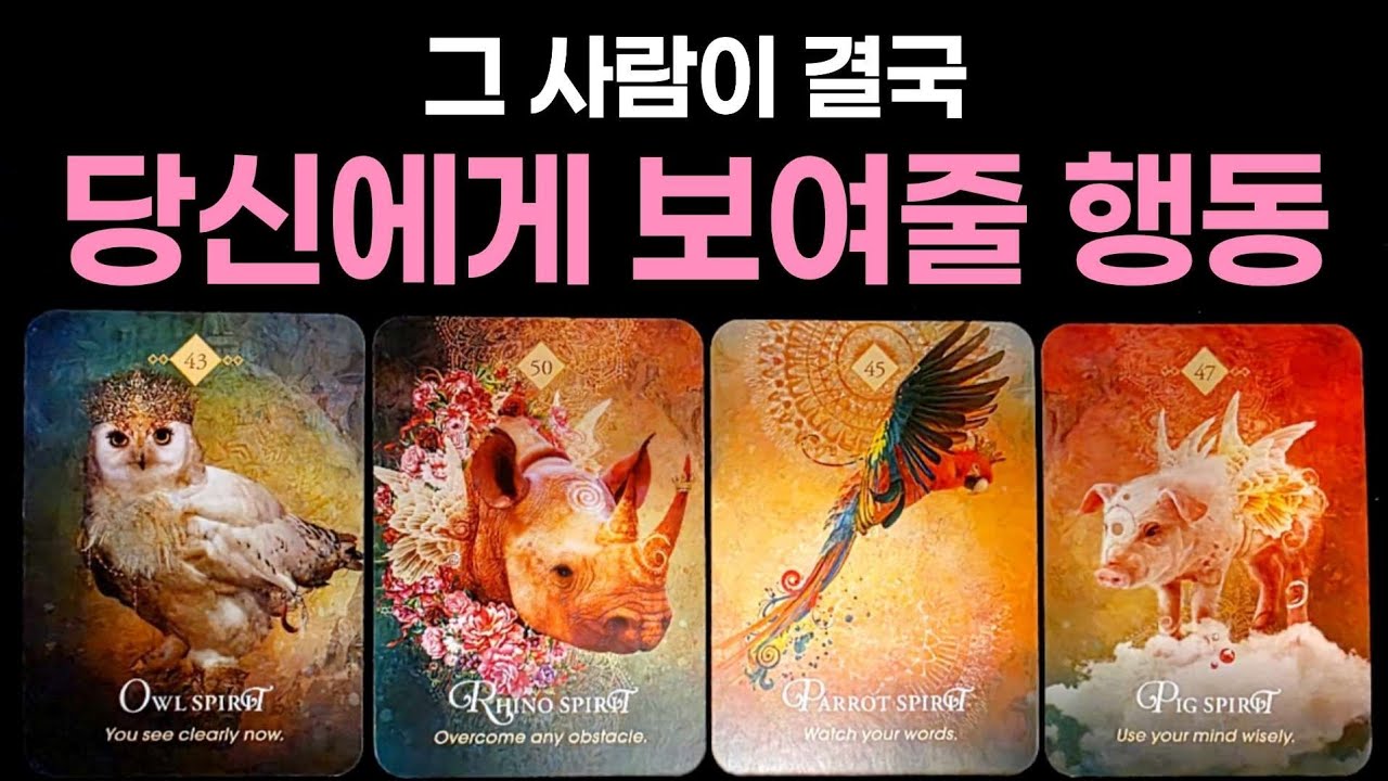 [타로] 그 사람이 결국 당신에게 보여줄 행동🌹